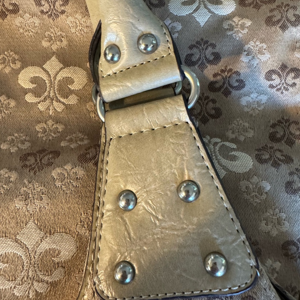 Dereon Vintage Y2K Gold and Brown Shoulder Bag - Picture 12 of 13